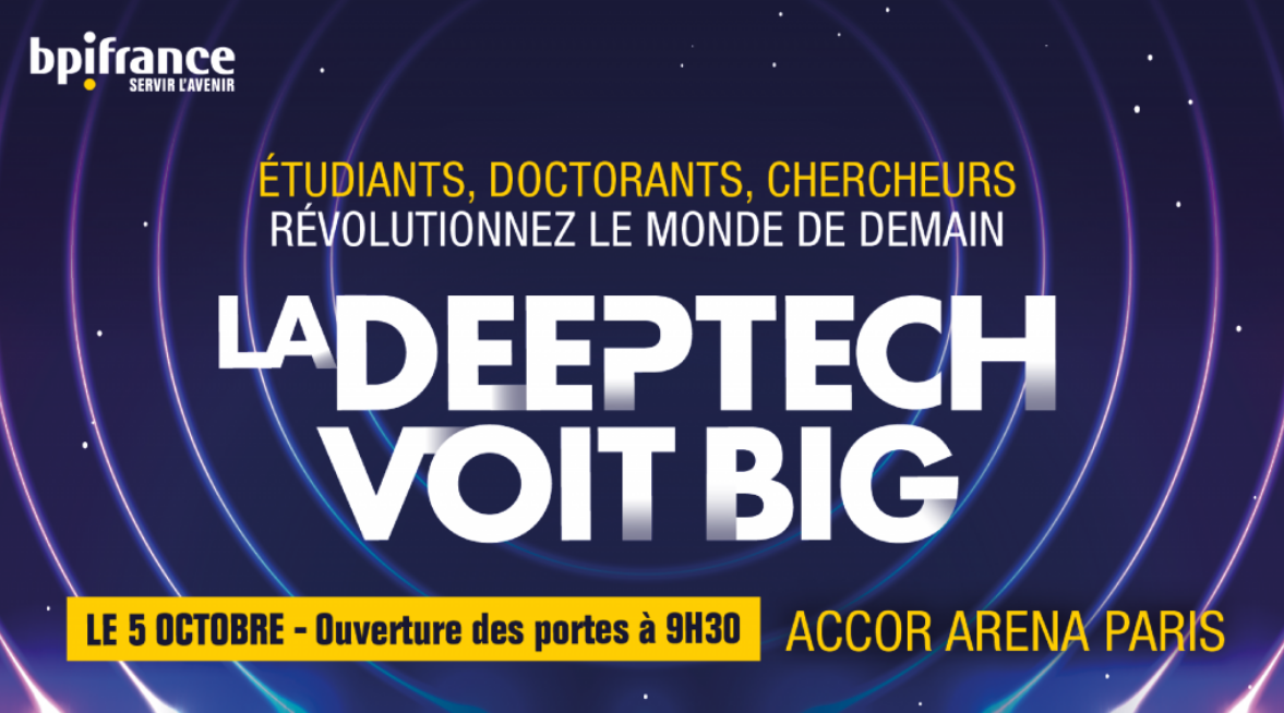 Visuel promo événement La Deeptech voit Big